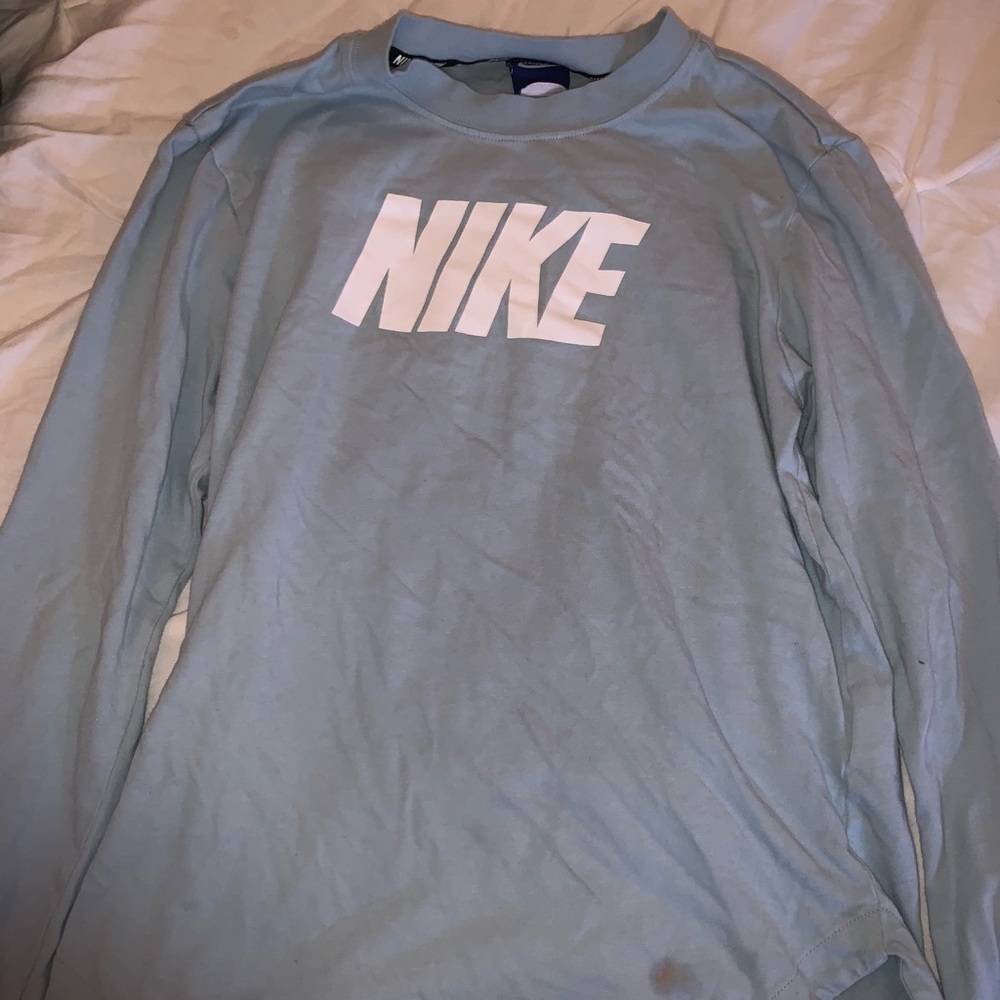 Baby blue nike long sleeve